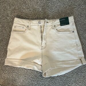 Wild Fable Cream Jean Shorts